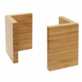 Front Of The House&reg; Large Bamboo 2-Piece Riser Set