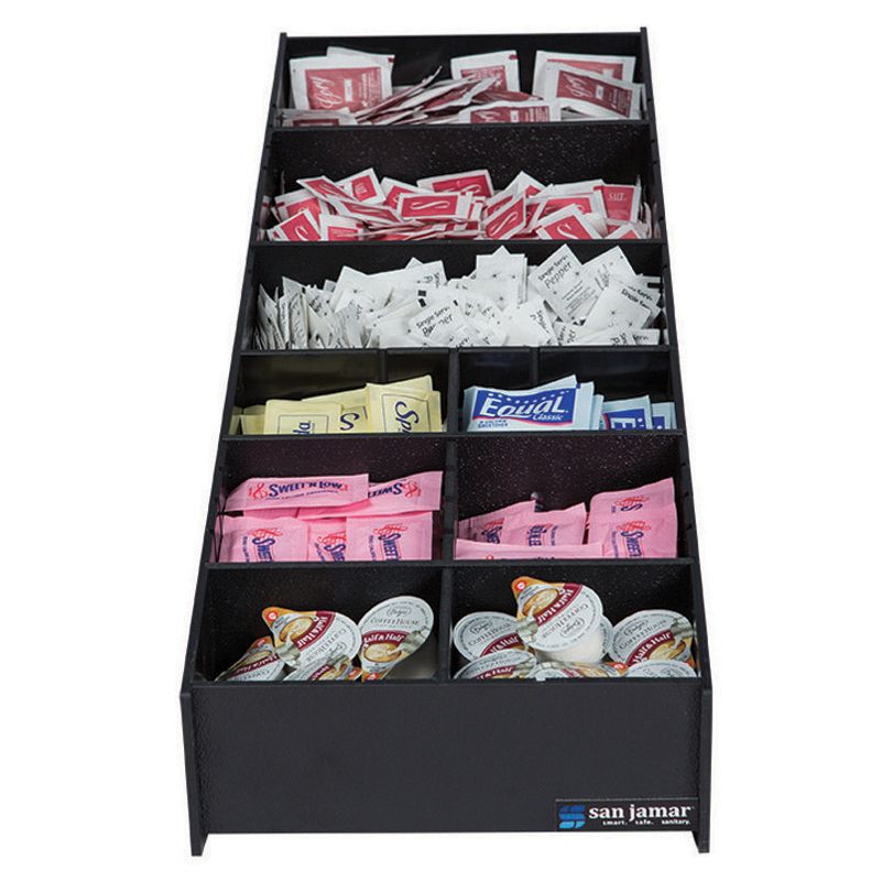 San Jamar&reg; Dimension&trade; Condiment & Straw Organizer