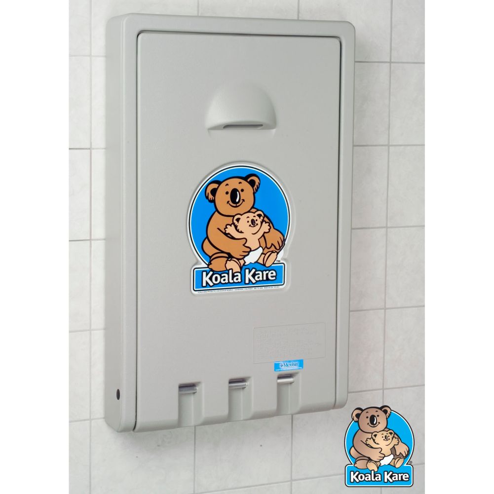 Koala Kare Products Gray Vertical Baby Changing Station