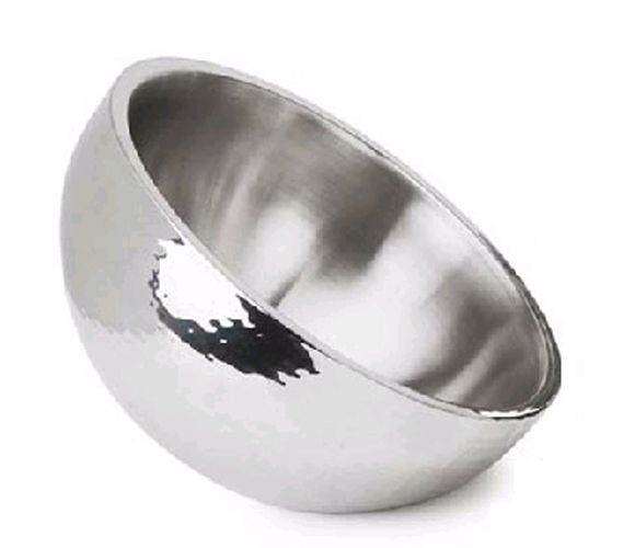 Eastern Tabletop Hammered S/S Dual Angled 160 Oz Insulated Bowl
