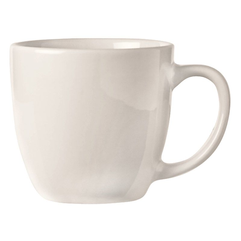 World Tableware Basics Bright White 10 Oz Cup w/ 2 Finger Hole Handle