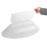 Gourmet Display&reg; 20 x 14 Clear Acrylic Oval Hinged Dome Cover