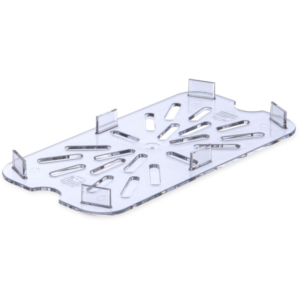 Carlisle TopNotch&reg; Clear 1/4 Size Drain Shelf FP