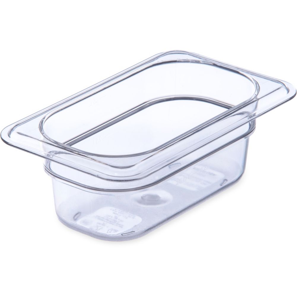 Carlisle TopNotch&reg; Clear 1/9 Size 2&frac12;" Deep Food Pan