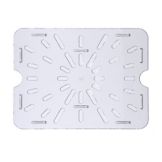 Carlisle TopNotch&reg; Clear 1/2 Size Drain Shelf FD Pan