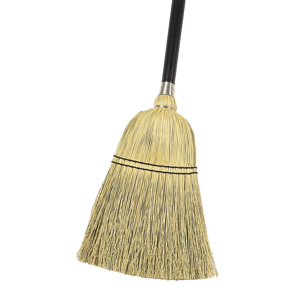 Continental Mfg. Lobby Broom w/ Black 35" Metal Handle