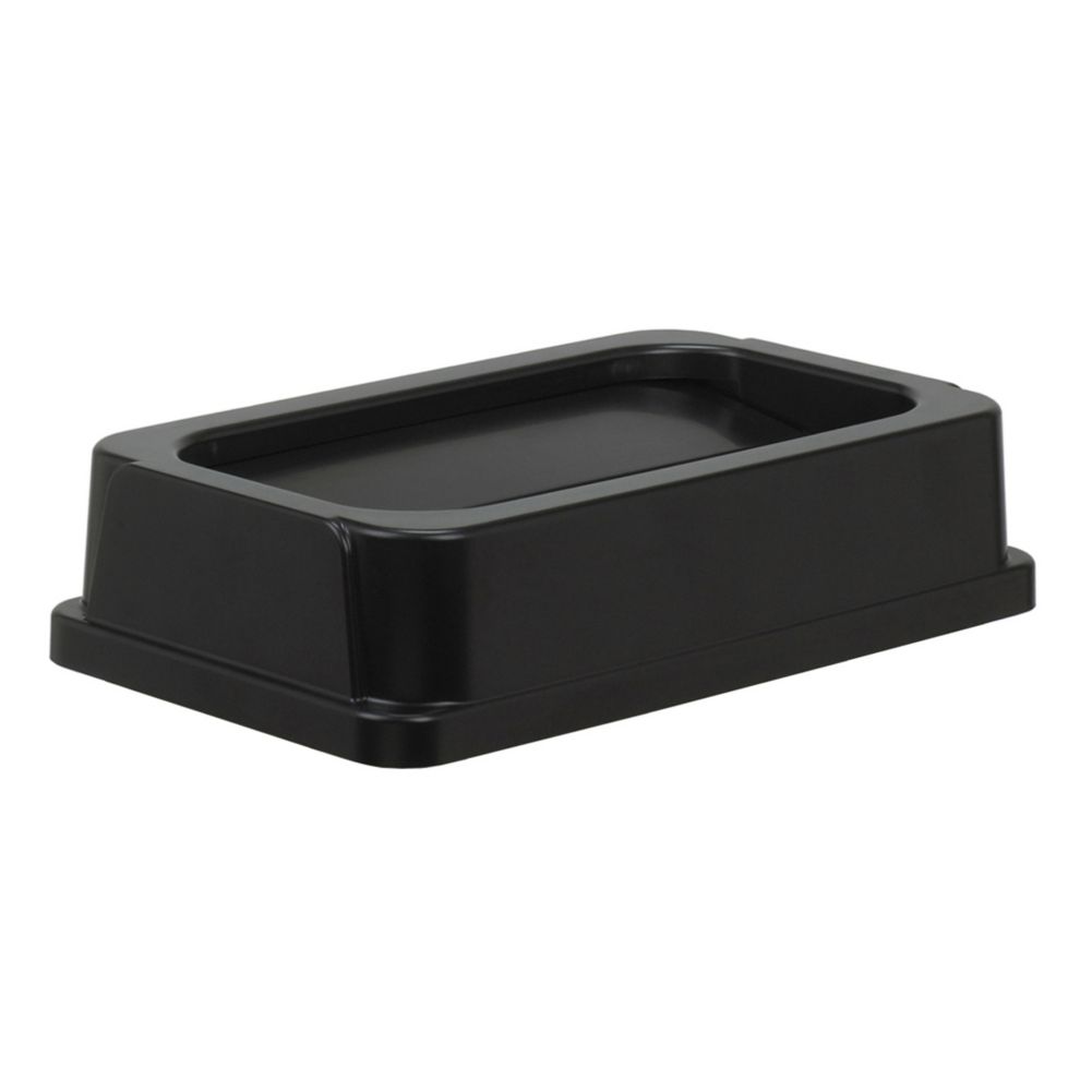 Continental Mfg. Black Drop-Shot Lid for Wall Hugger&trade; Receptacle