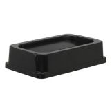 Continental Mfg. Black Drop-Shot Lid for Wall Hugger&trade; Receptacle