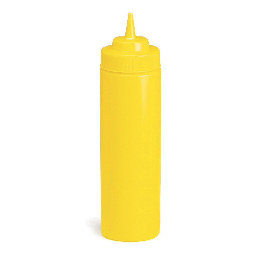 Tablecraft WideMouth&trade; 12 Oz Yellow Squeeze Bottle