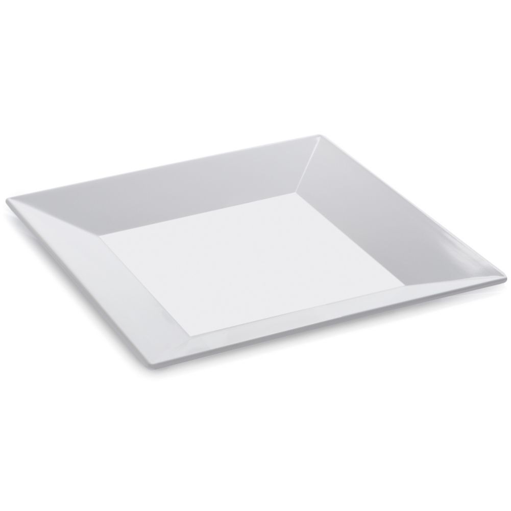 G.E.T. Siciliano&trade; White 8" Square Melamine Plate