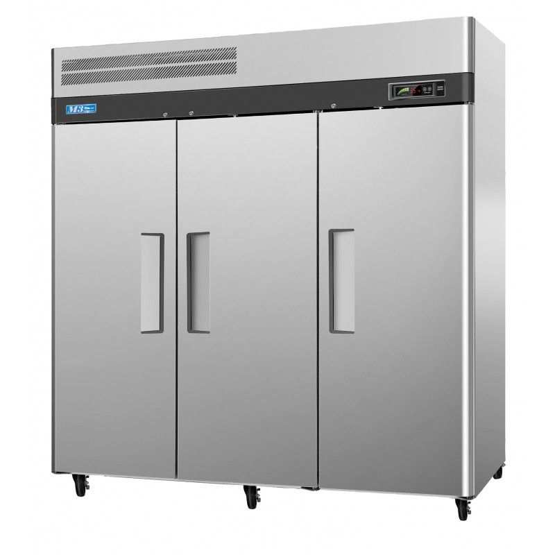 Turbo Air Commercial 3-Solid-Door Reach-In 72-CU. Ft. Refrigerator