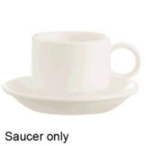 Cardinal Arcoroc Daring White Porcelain 6" Double Well Saucer