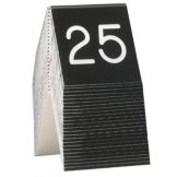 Cal-Mil&reg; 3" x 3" Black/White No. Tent (No.76 to No.100)