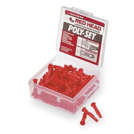 W.W. Grainger Red Head Anchor Kit f/ #6 - #8 Screws