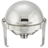 Winco Madison S/S 7 Qt Round Roll Top Chafer