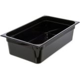 Carlisle&reg; Top Notch&reg; Black Full Size 6" Deep Food Pan