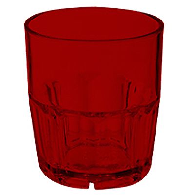 G.E.T. Bahama&trade; Red SAN Plastic 9 Oz Double Rocks Tumbler