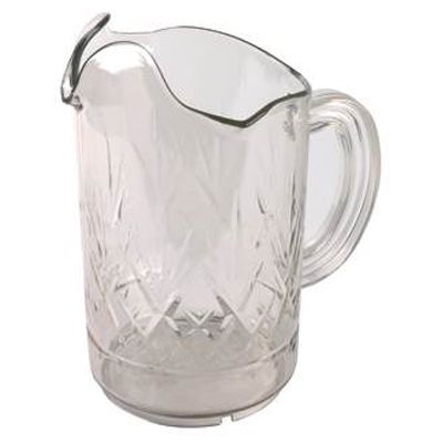 Continental Tri-Pour&trade; Clear 60 Oz Plastic Pitcher w/ 3-Lip Spout