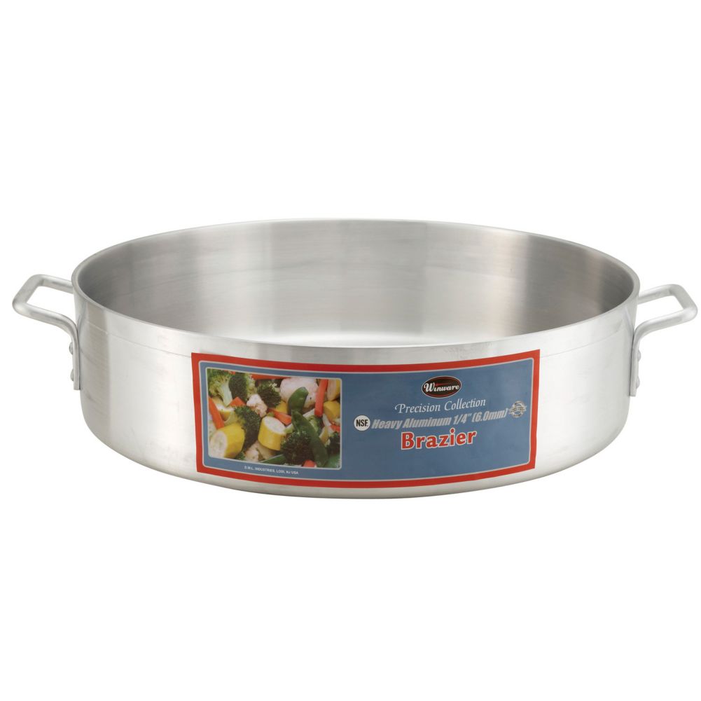 Winco Aluminum 24 Qt Precision Brazier pan