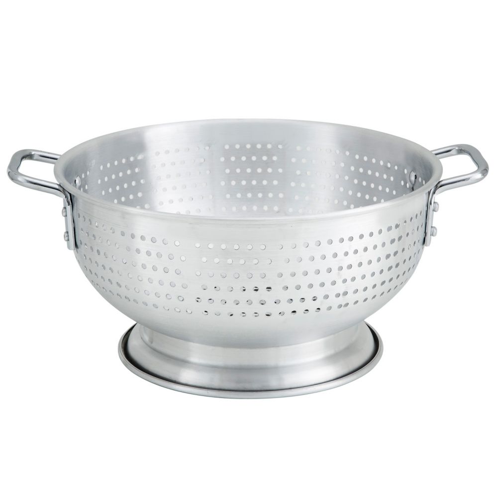 Winco Aluminum 11 Qt Colander w/ Handles