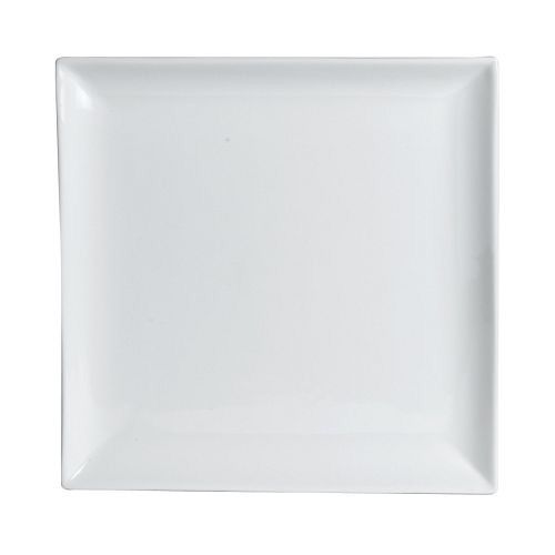 Steelite Varick Cafe White Porcelain 6-1/2" Square Plate