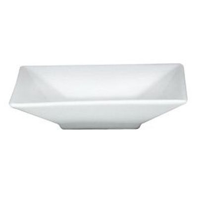 Steelite Varick Cafe White Porcelain 2.5 Oz Square Sauce Dish
