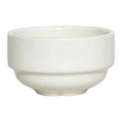 Tuxton&reg; 8 Oz. Eggshell Stackable Soup Cup