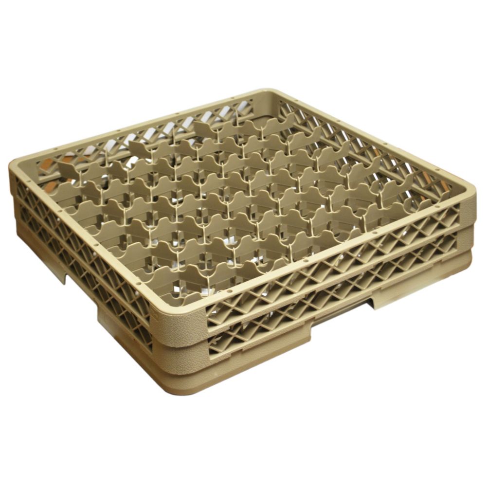 Traex&reg; 42-Compartment 4-1/2" Full Size Beige Glass Rack