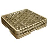 Traex&reg; 42-Compartment 4-1/2" Full Size Beige Glass Rack