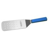 Dexter Russell Basics&reg; Blue Handle Perforated 8 x 3" Turner