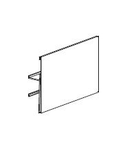 Retail Display Covered Face 3 x 5" Sign Holder for Tag Molding