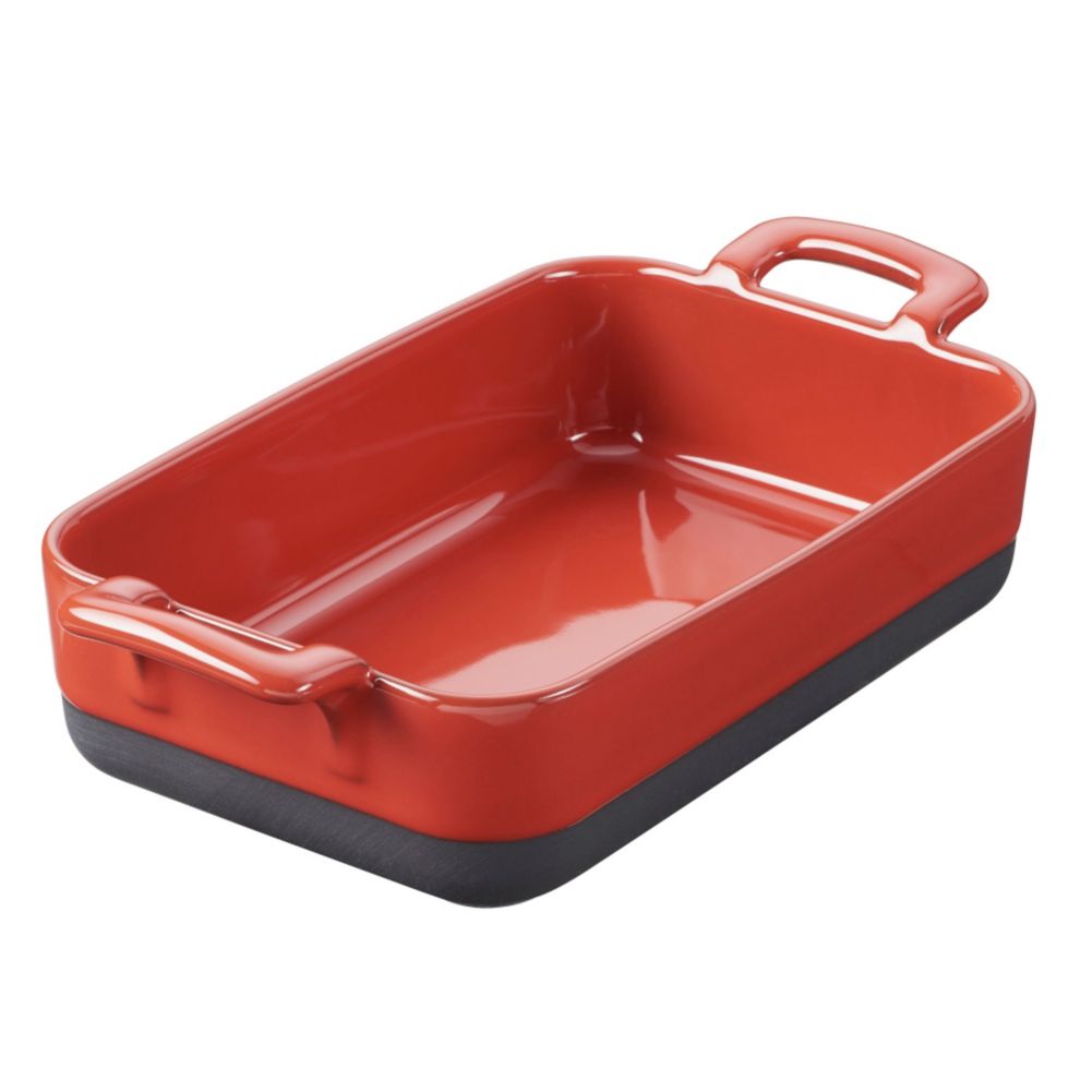 Revol&reg; USA 24-3/4 Oz. Red Rectangular Roasting Dish