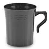 EMI Yoshi&reg; Black Plastic 8 Oz Coffee Mug