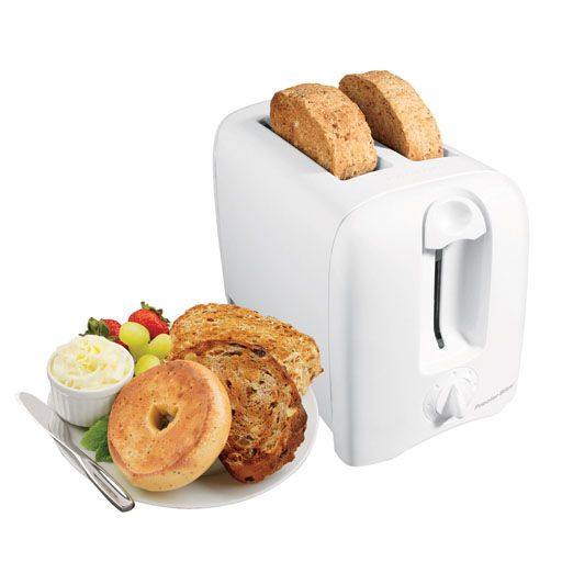 Proctor SilexWhite Cool-Wall Auto-Shut-Off 2-Slice Toaster