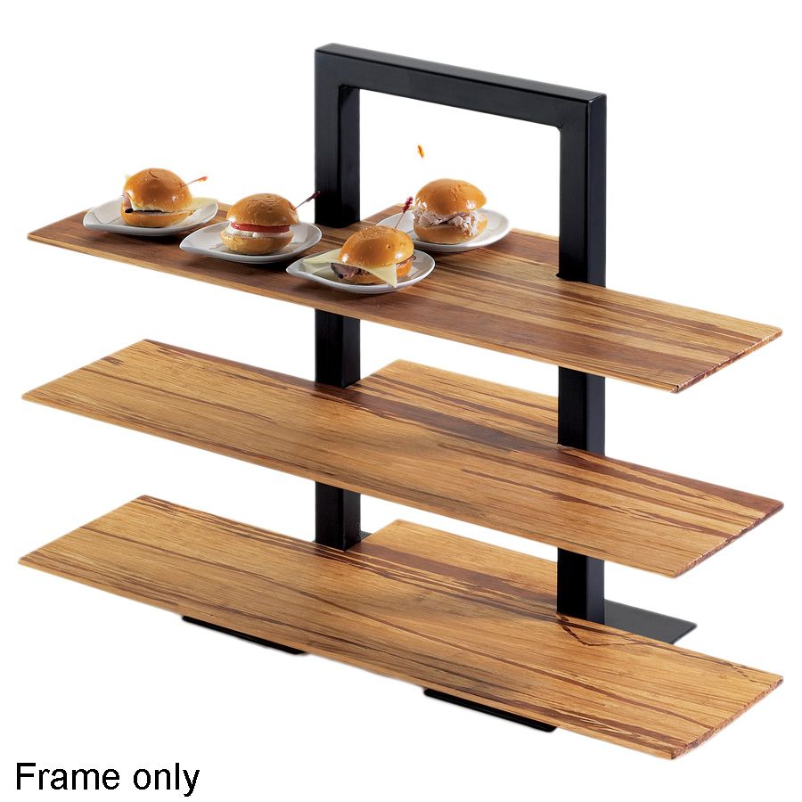 Cal-Mil 3-Tier 18-1/4" x 11" x 25" Black Frame Riser