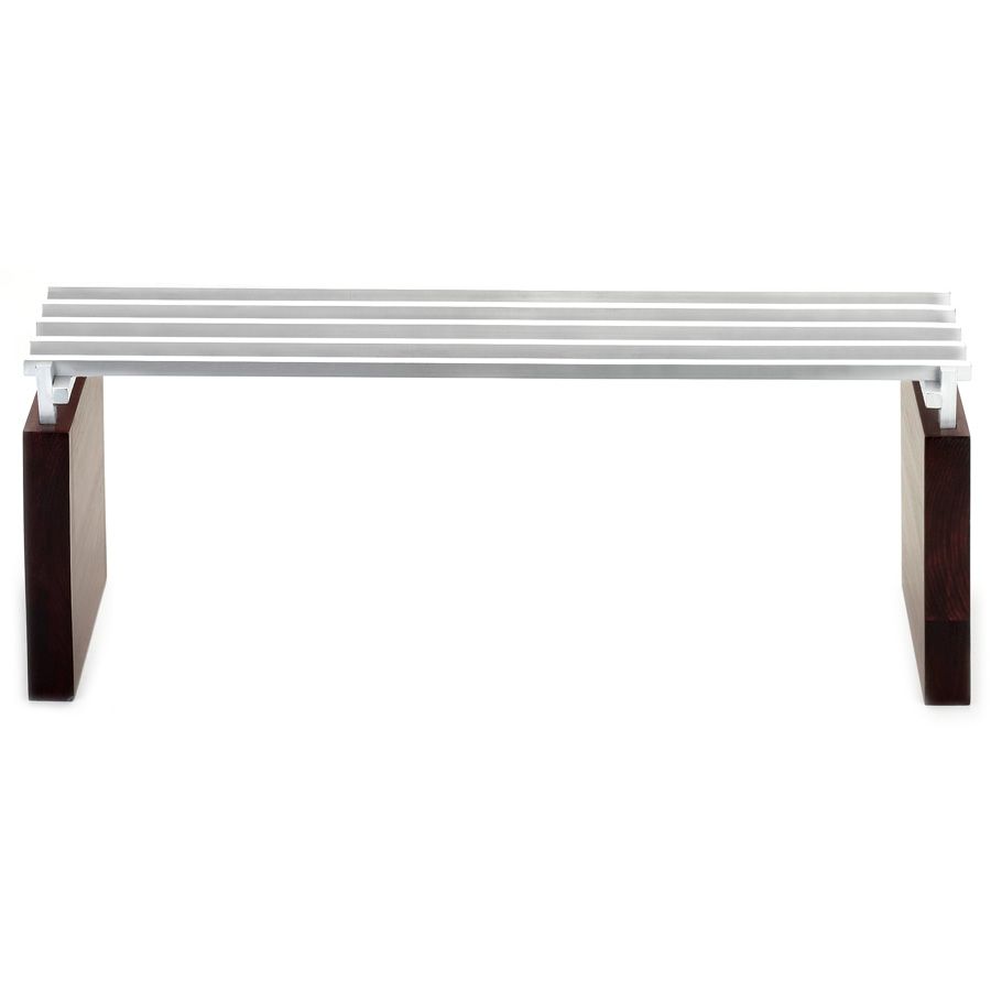 Cal-Mil Westport 30 x 10-1/2 x 10-3/4 Aluminum / Wood Rail Riser