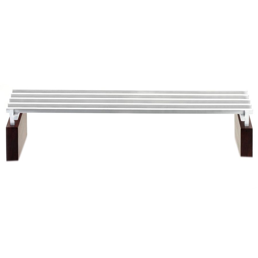 Cal-Mil Westport 30 x 10-1/2 x 4-3/4 Aluminum / Wood Rail Riser