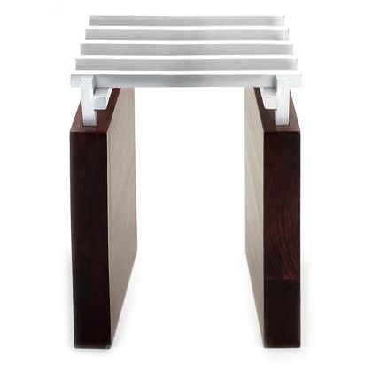 Cal-Mil Westport 10 x 10-1/2 x 10-3/4 Aluminum / Wood Rail Riser