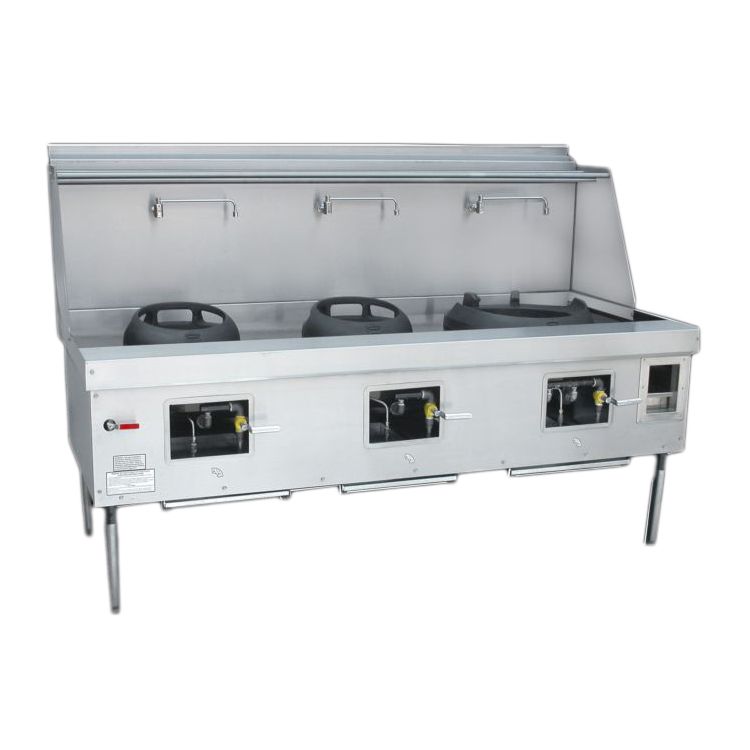 Town Food Service York 3-Chamber Wok Range