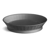 Tablecraft Black Polypropylene 10-1/2" Round Platter with Base