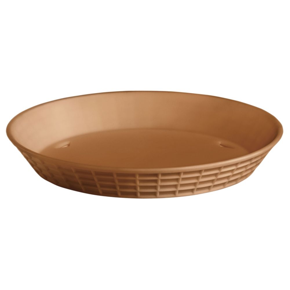 Tablecraft Terra Cotta Polypropylene 9" Round Diner Platter