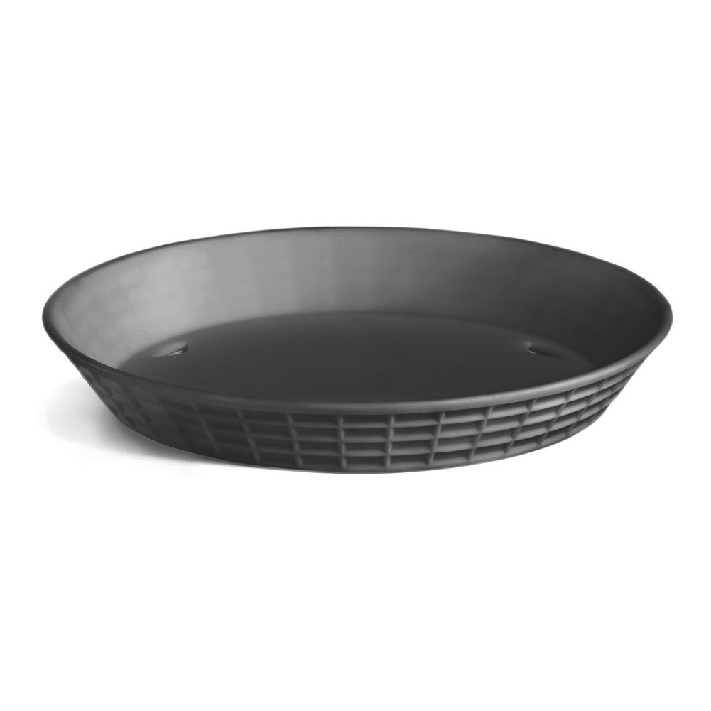 Tablecraft Black Polypropylene 10-1/2" Round Diner Platter