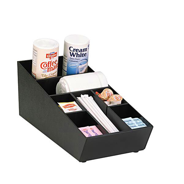 Dispense-Rite 7.25"x8" Black Countertop Organizer