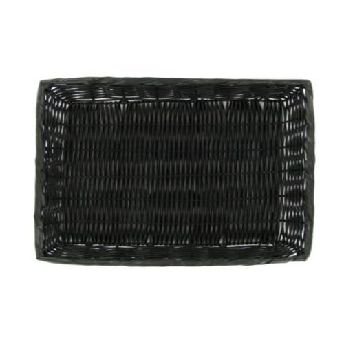 Watson Trading Black Synthetic Washable 16 x 11 x 3" Basket