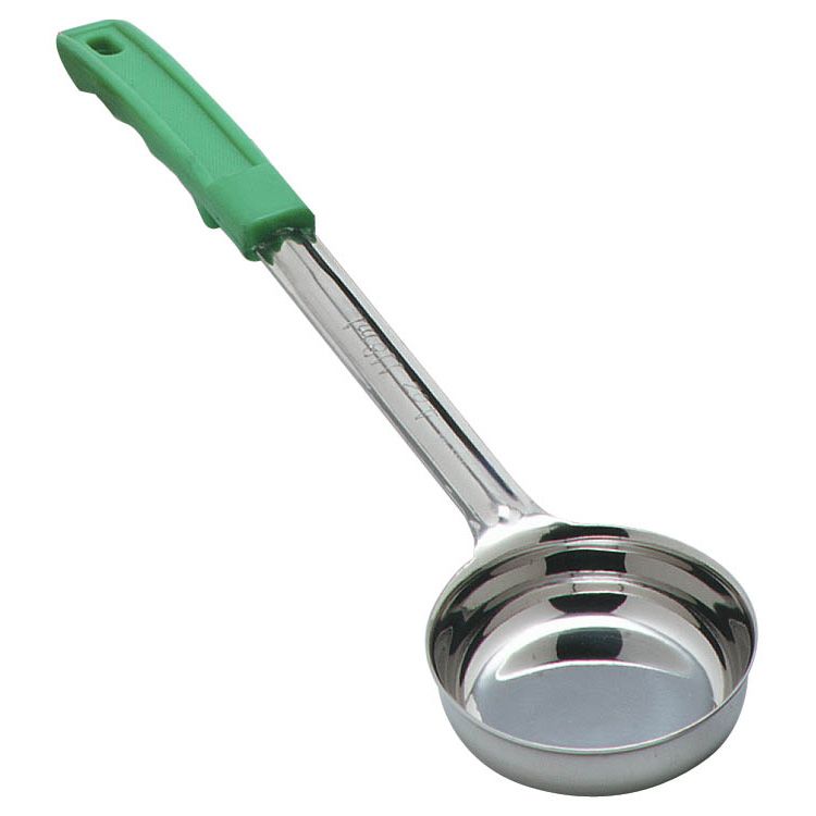 Carlisle&reg; Measure Miser&reg; 4 Oz. S/S Green Spoodle