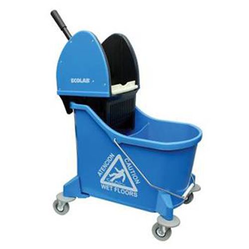Kay Chemical Blue Dual Chamber Down Press Wringer Mop Bucket