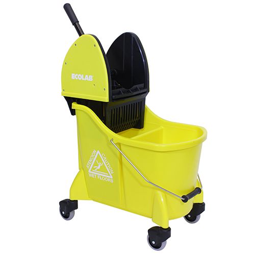 Kay Chemical Yellow Dual Chamber Down Press Wringer Mop Bucket