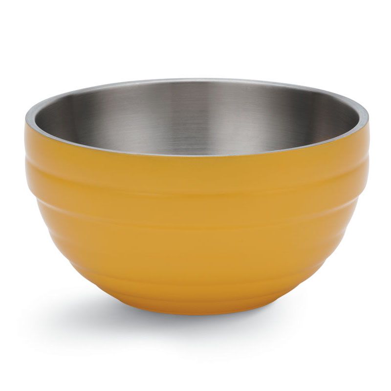 Vollrath Nugget Yellow S/S Beehive Style 10.1 Qt Double Wall Bowl