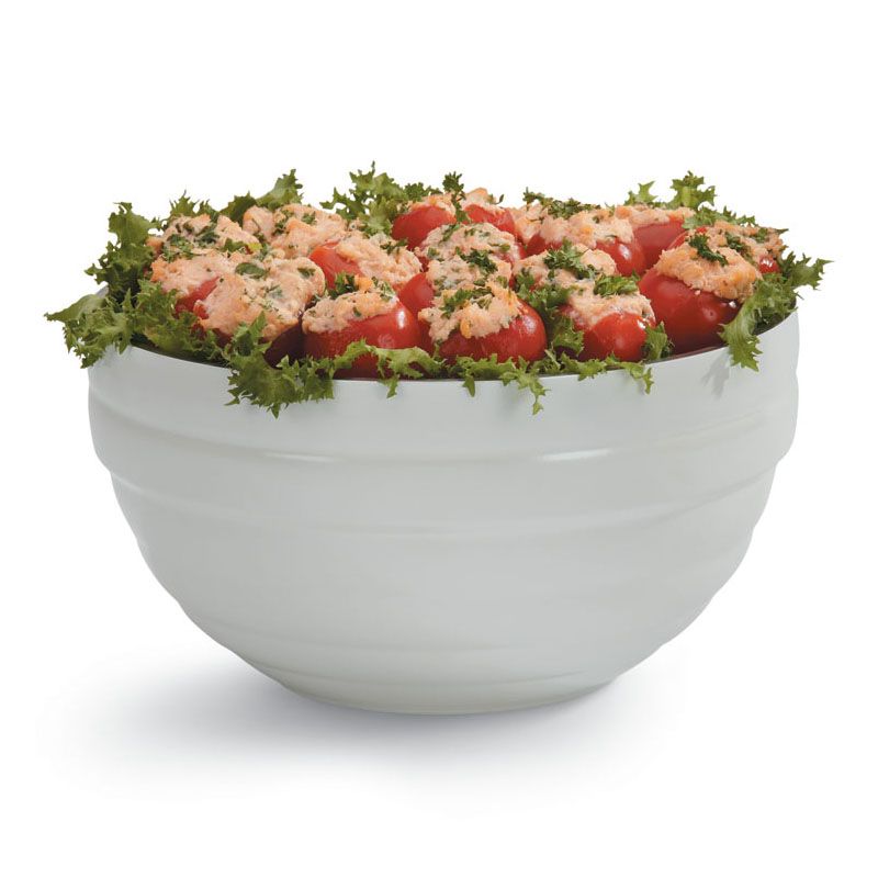 Vollrath Pearl White S/S Beehive Style 10.1 Qt Double Wall Bowl