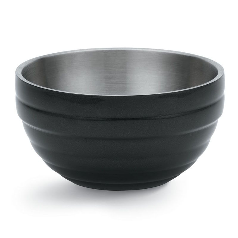Vollrath Black S/S Beehive Style 10.1 Qt Double Wall Bowl